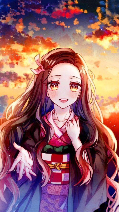 Background Nezuko Wallpaper