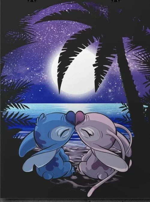 Background Stitch And Angel Wallpaper