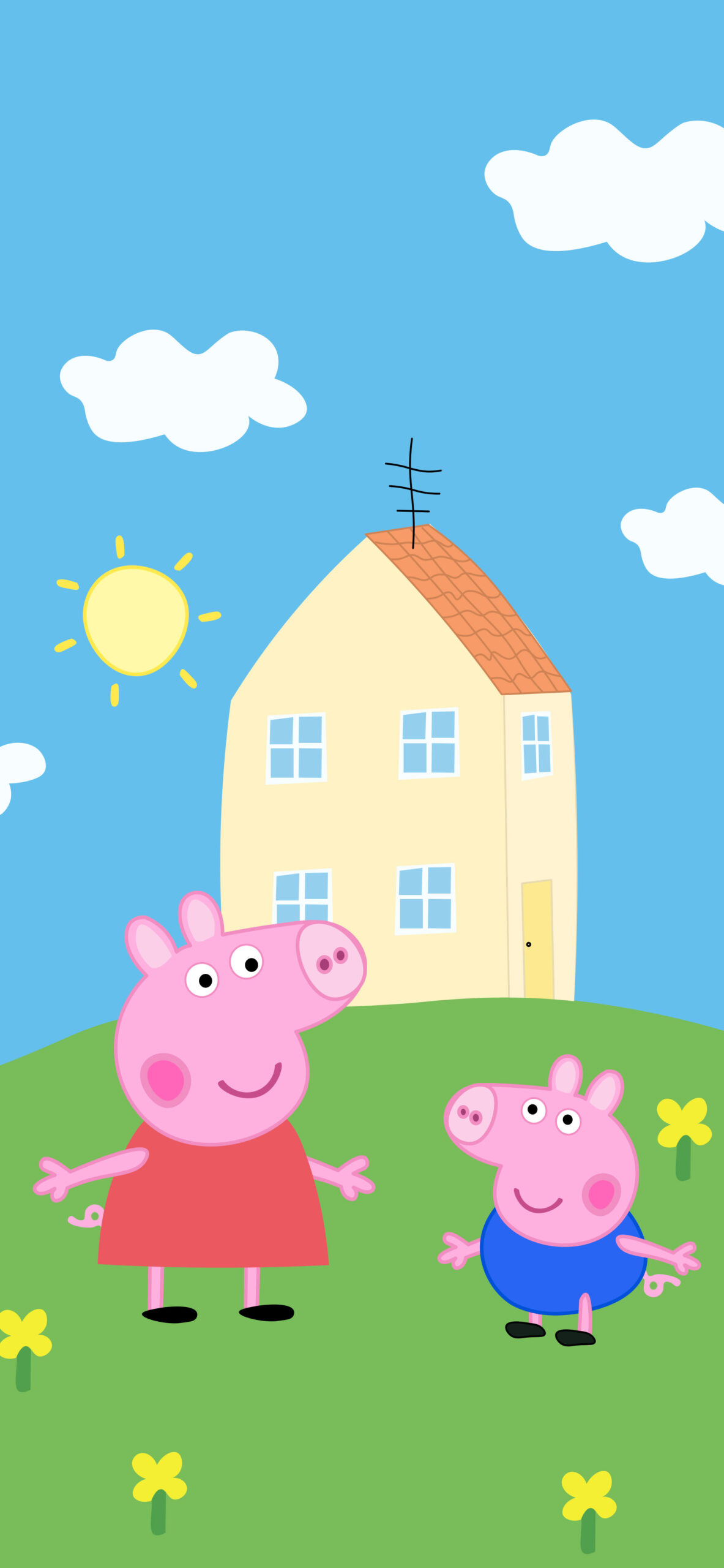 Background Peppa Pig House Wallpaper