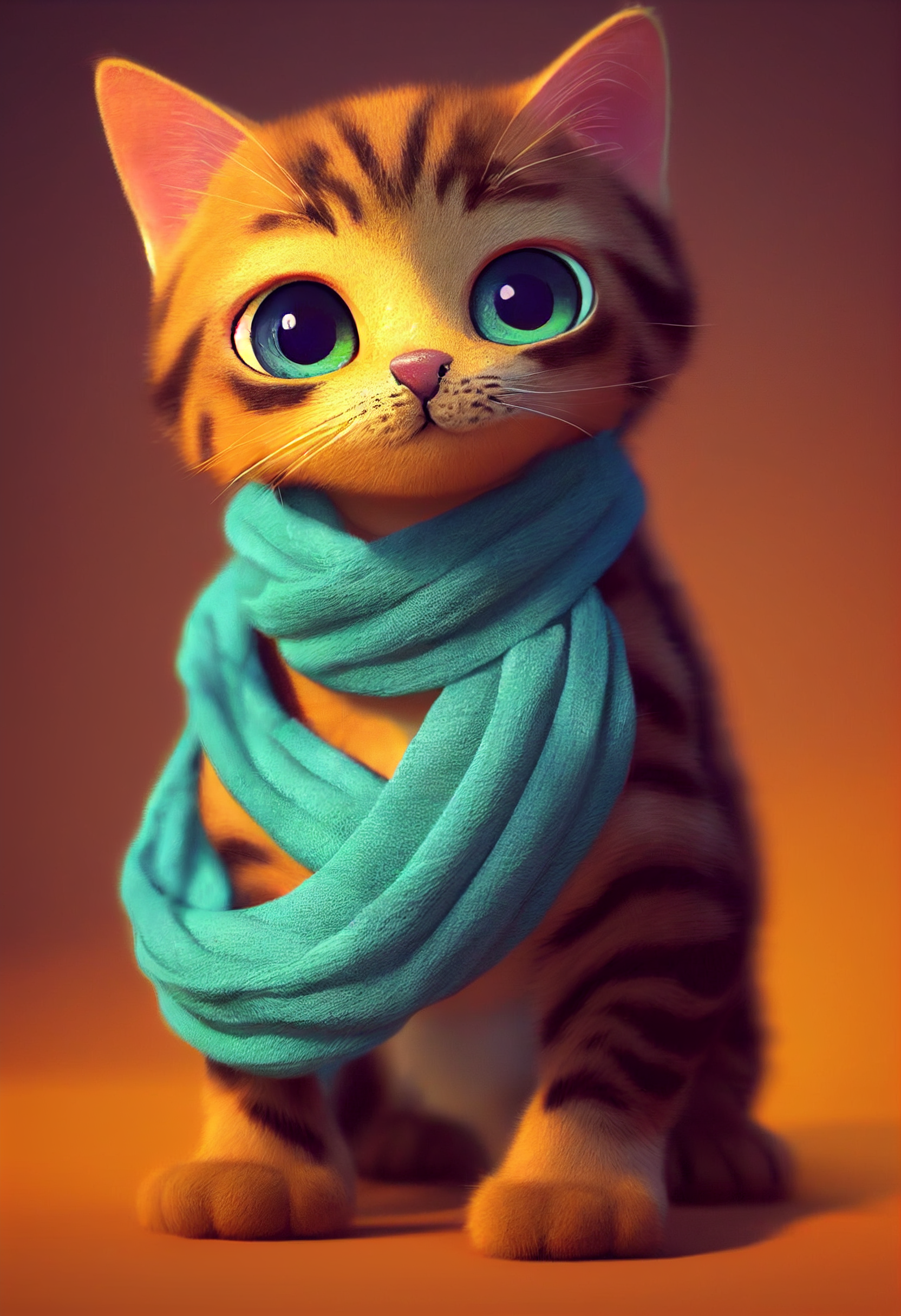 Background Cute Cat Wallpaper