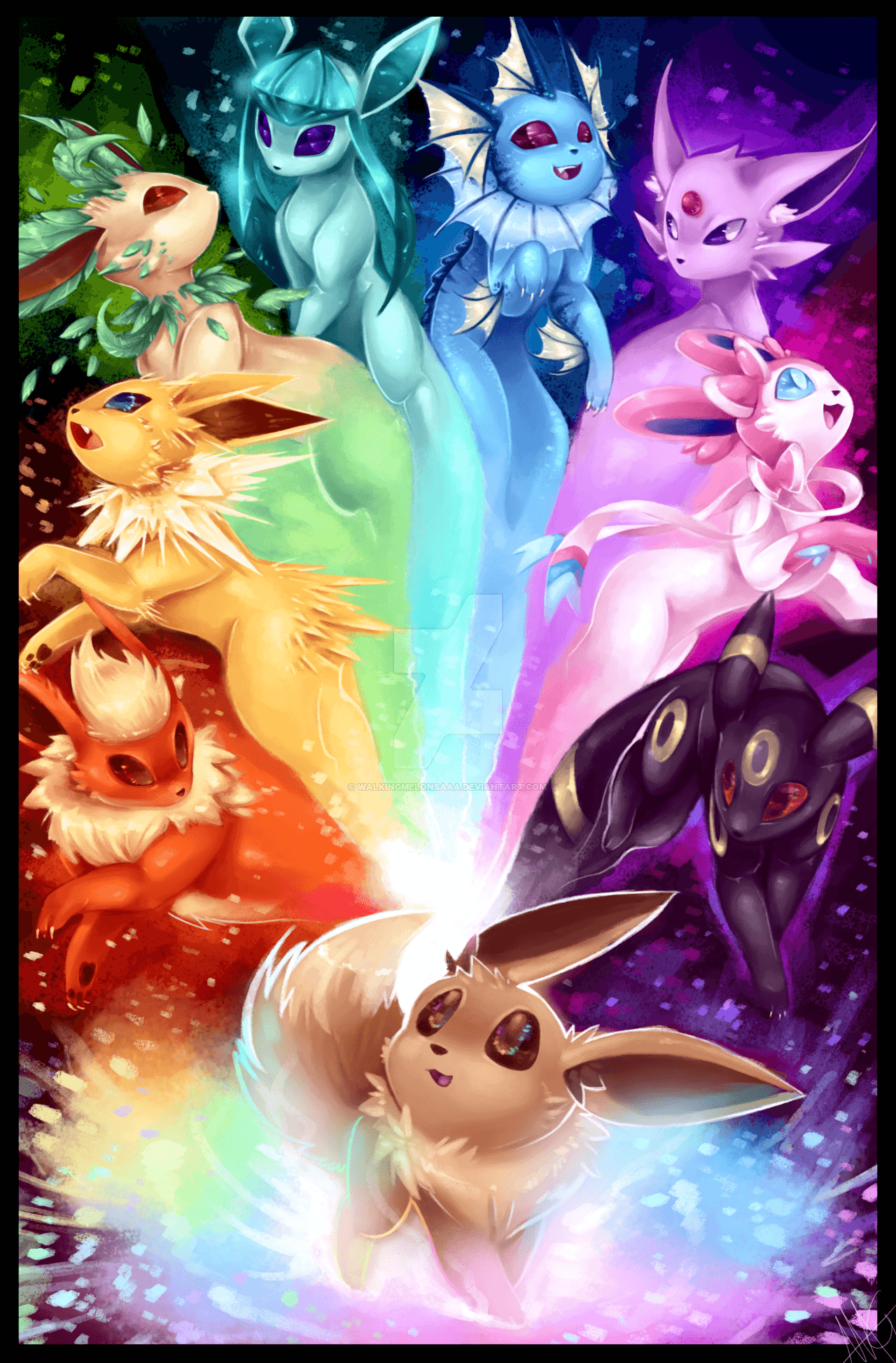 Background Eevee Wallpaper