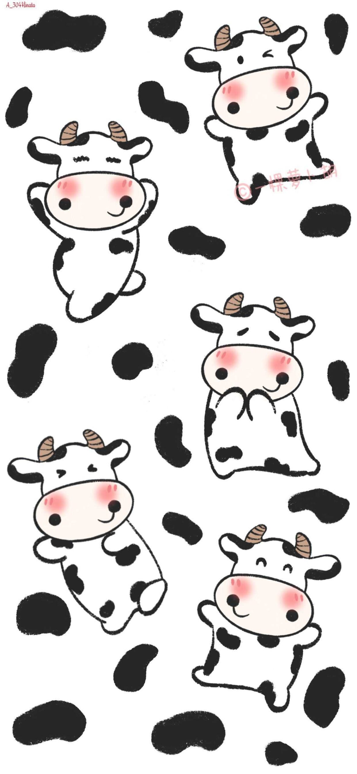 Background Cow Print Wallpaper