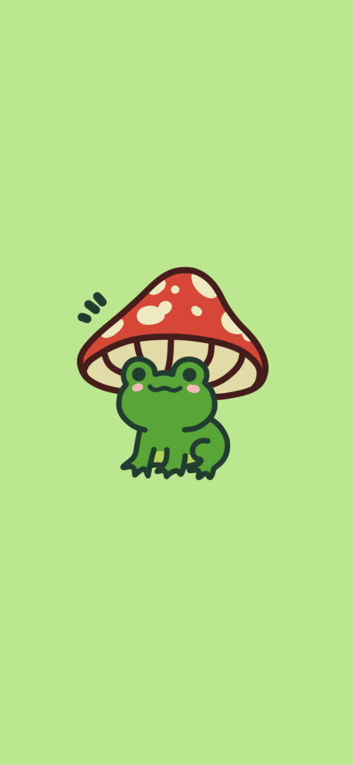 Background Cute Frog Wallpaper