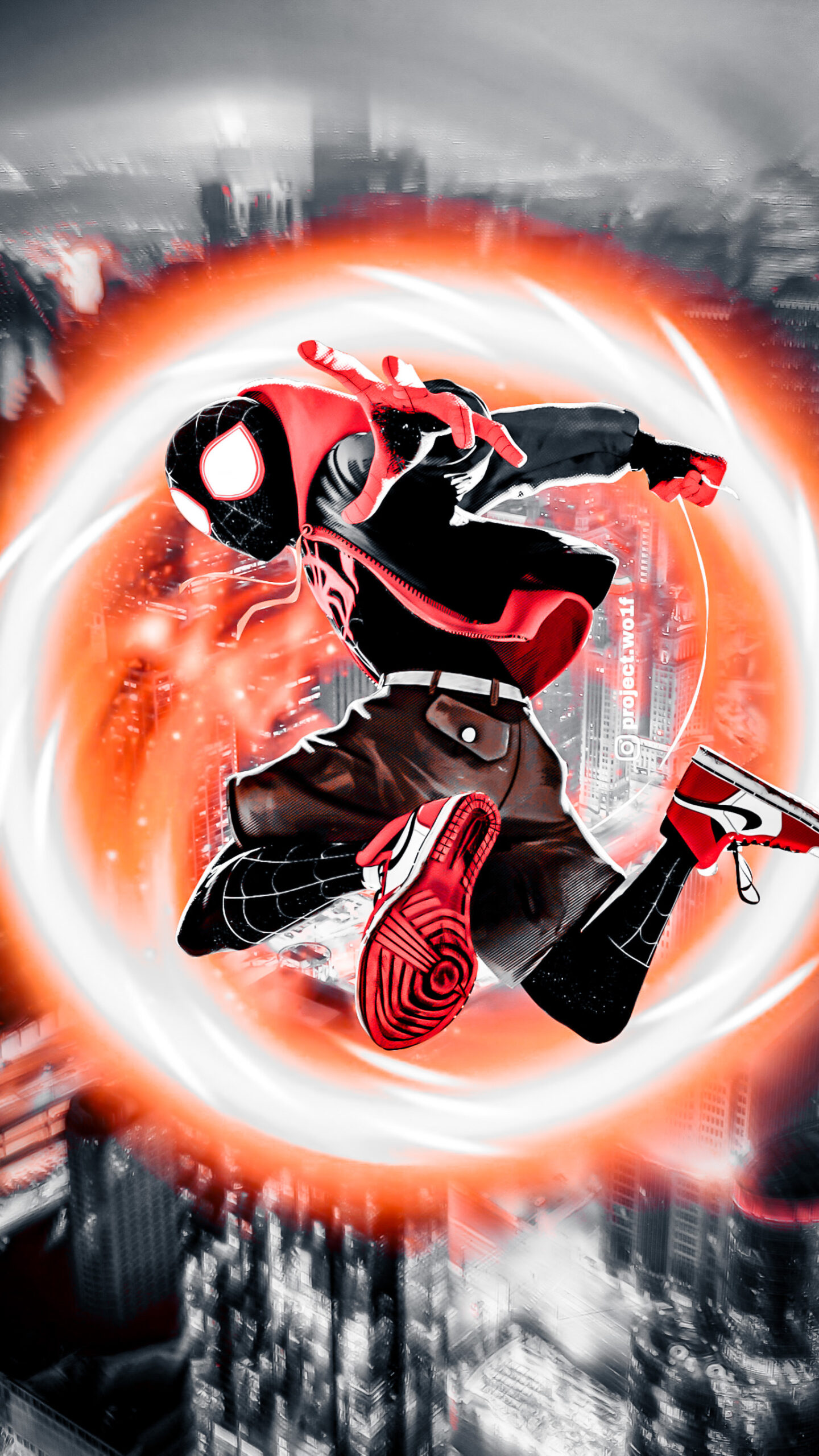 Background Miles Morales Wallpaper