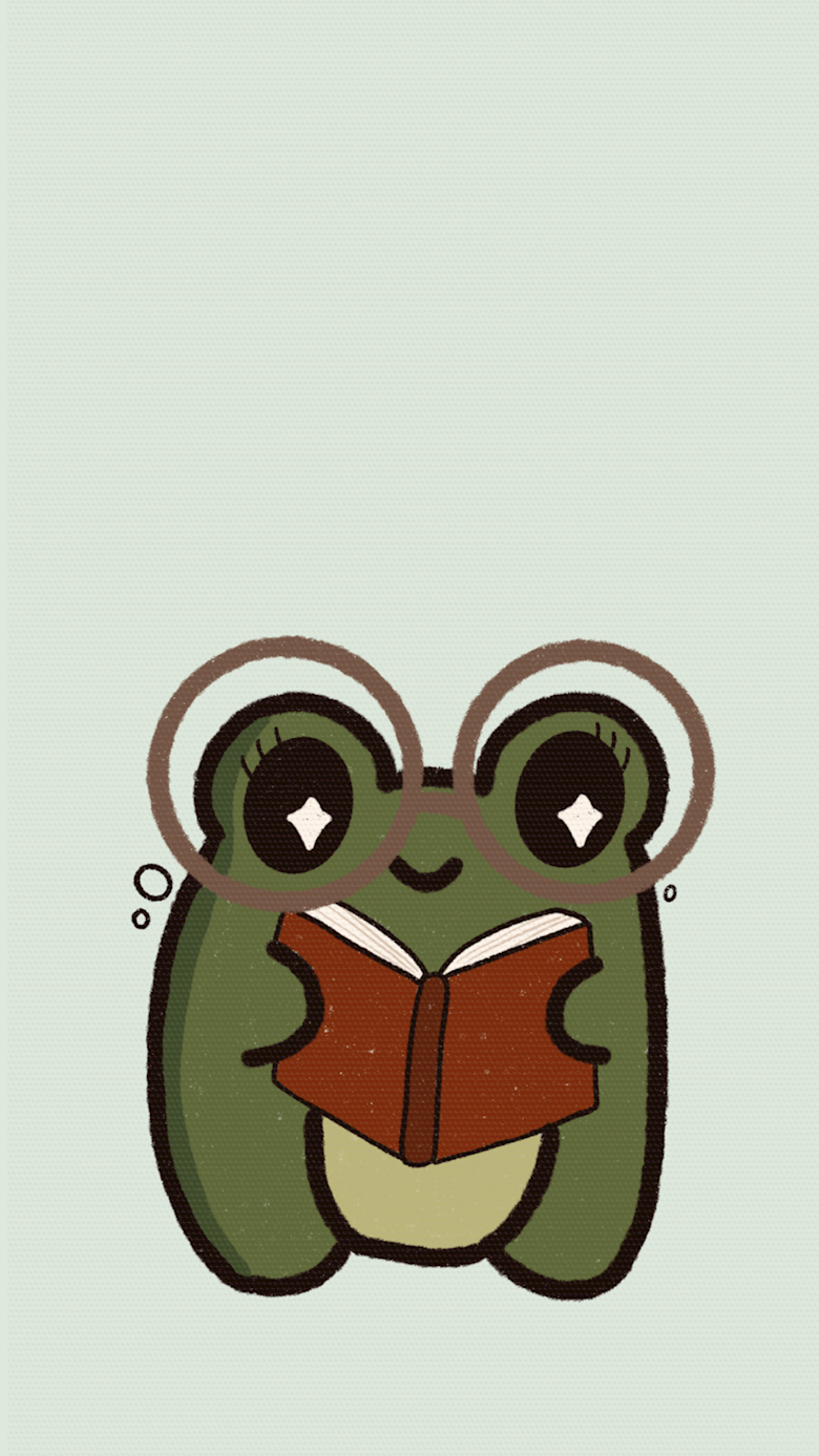 Background Cute Frog Wallpaper