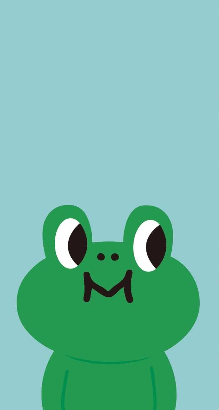 Background Cute Frog Wallpaper