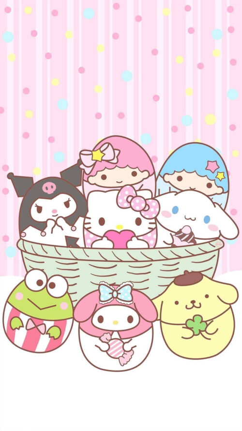 Background Hello Kitty And Friends Wallpaper