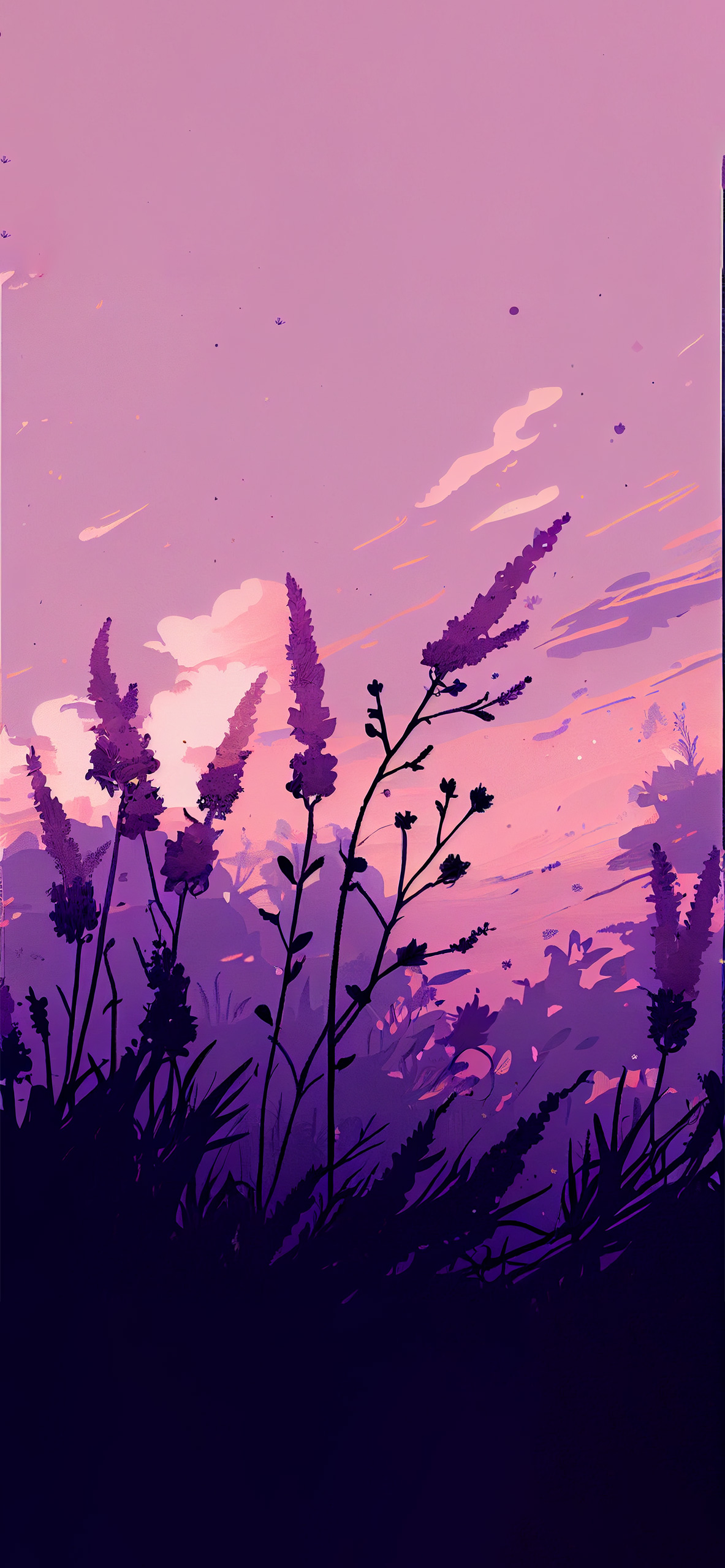 Background Purple Aesthetic Wallpaper