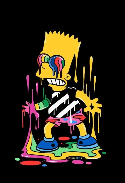 Background Bart Simpson Wallpaper