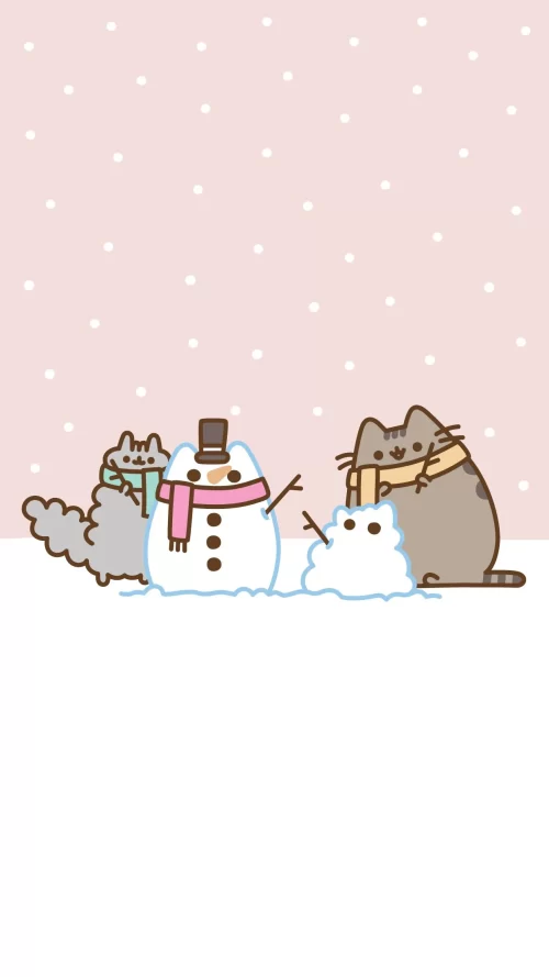 Background Pusheen Wallpaper