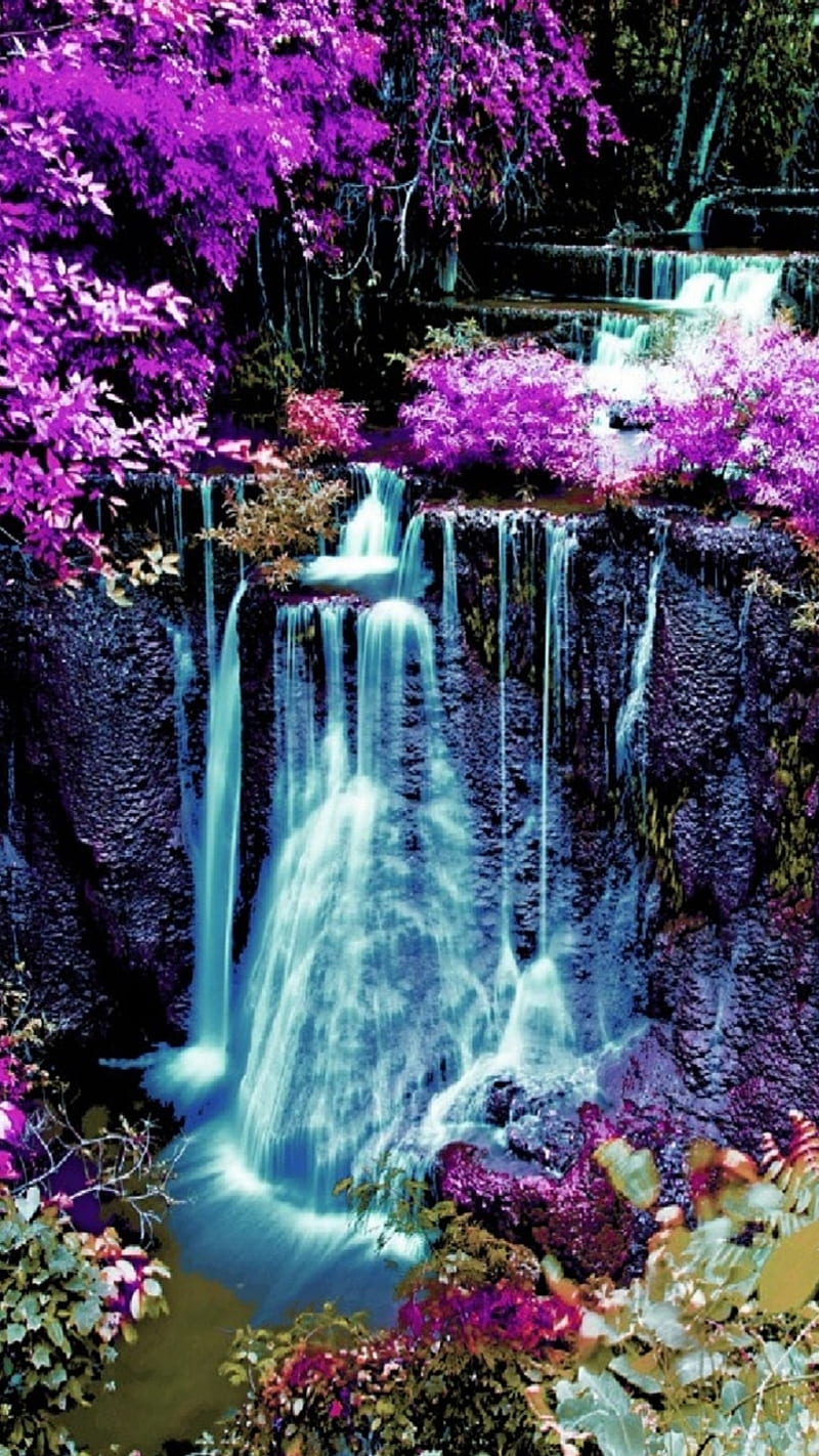 Background Waterfall Wallpaper