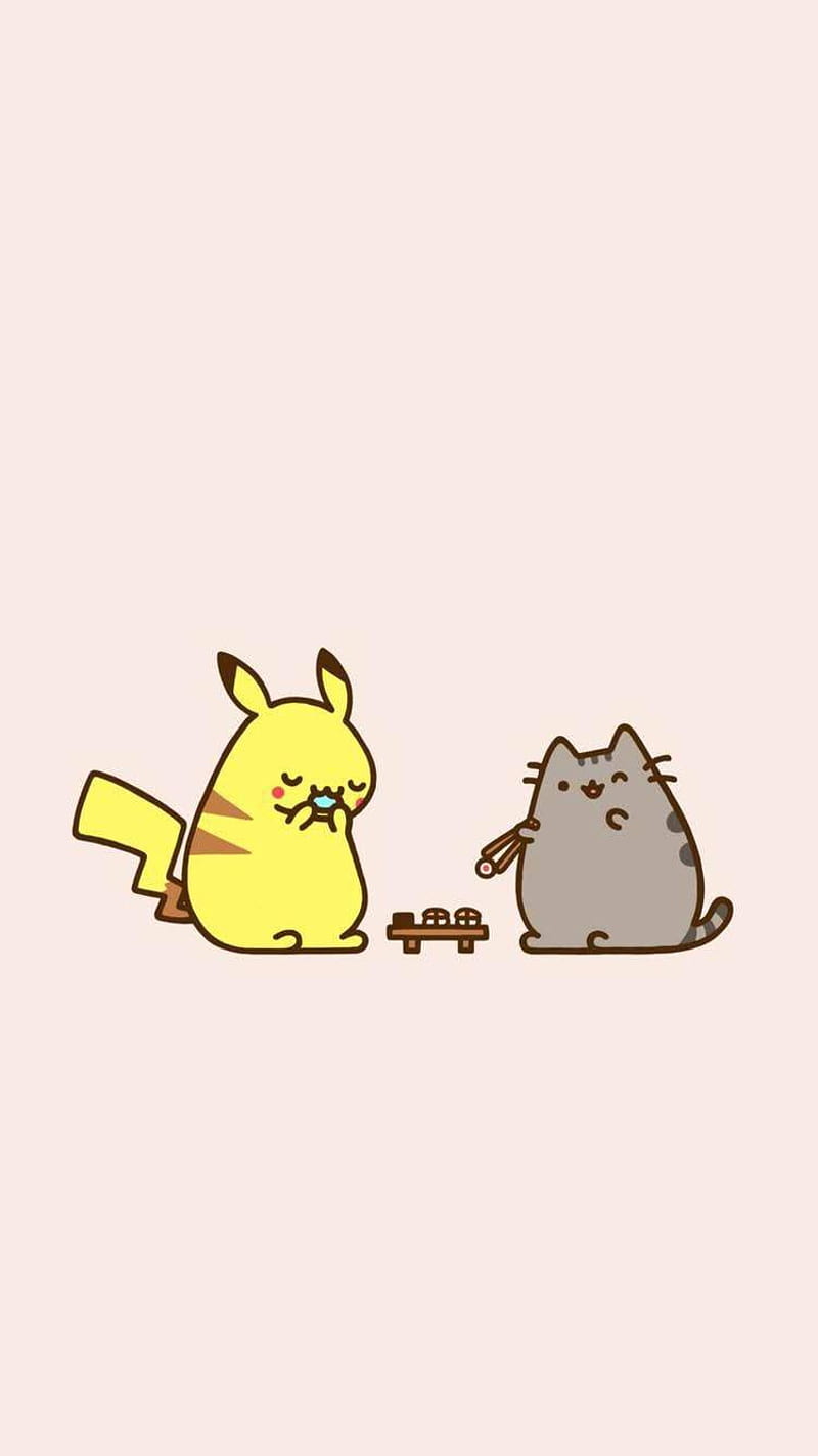 Background Pusheen Wallpaper