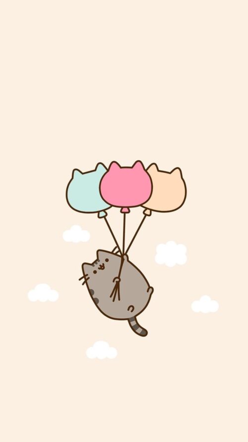 Background Pusheen Wallpaper