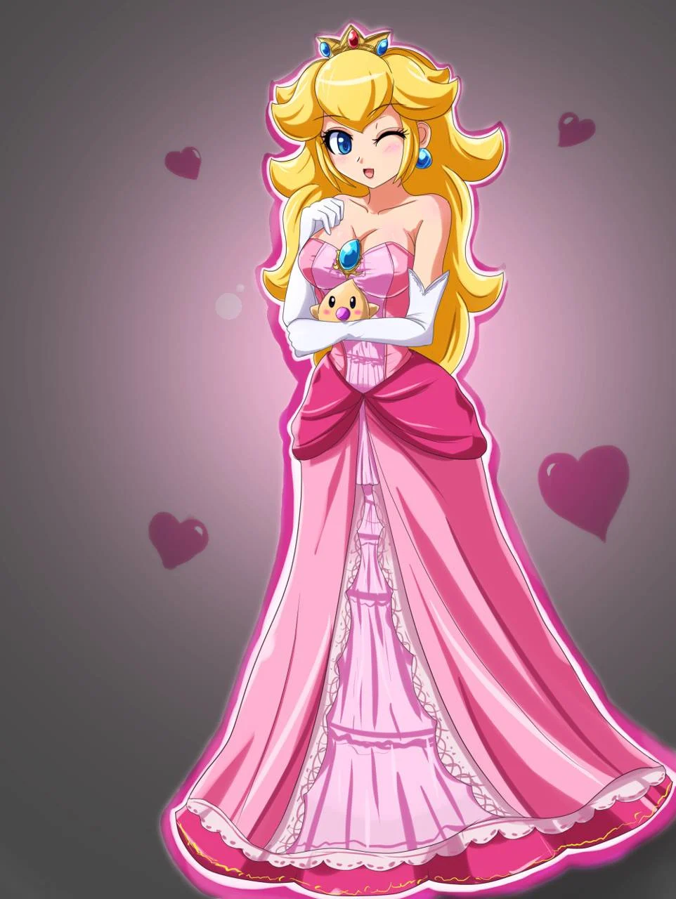 Princess Peach Background Wallpaper