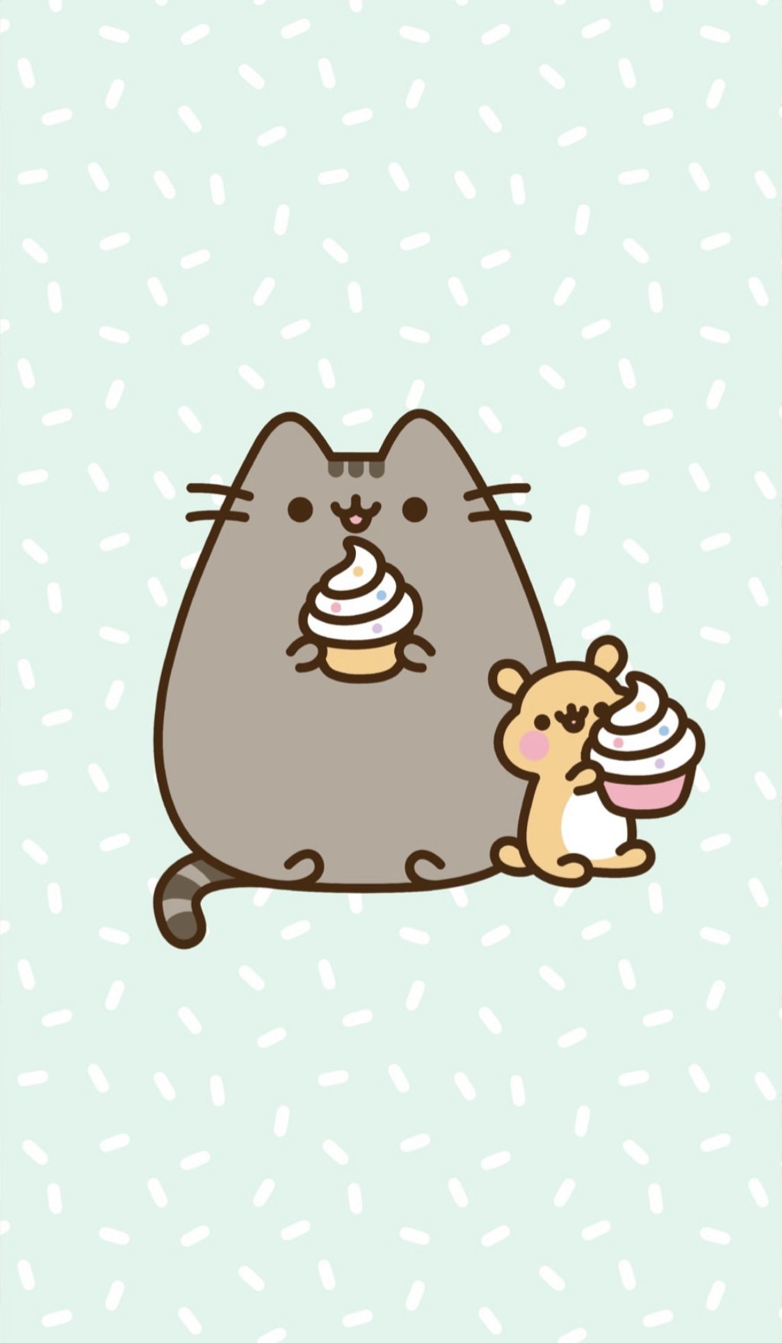 Pusheen Background Wallpaper