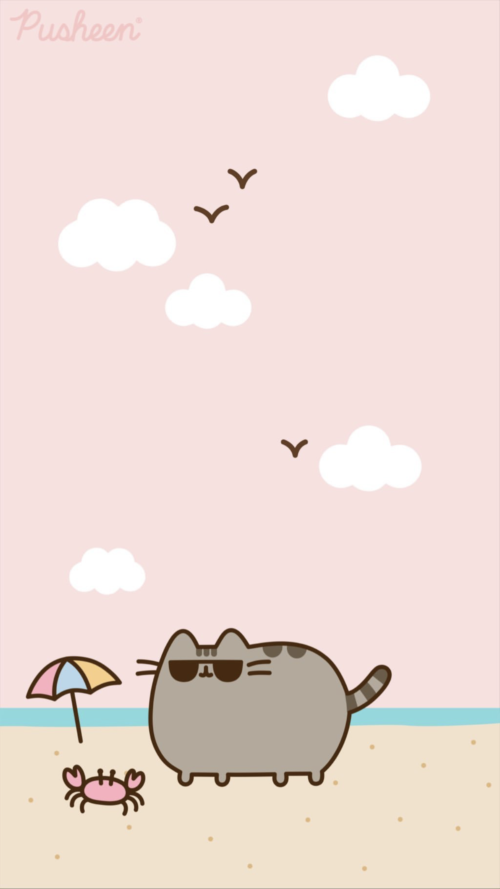 Background Pusheen Wallpaper