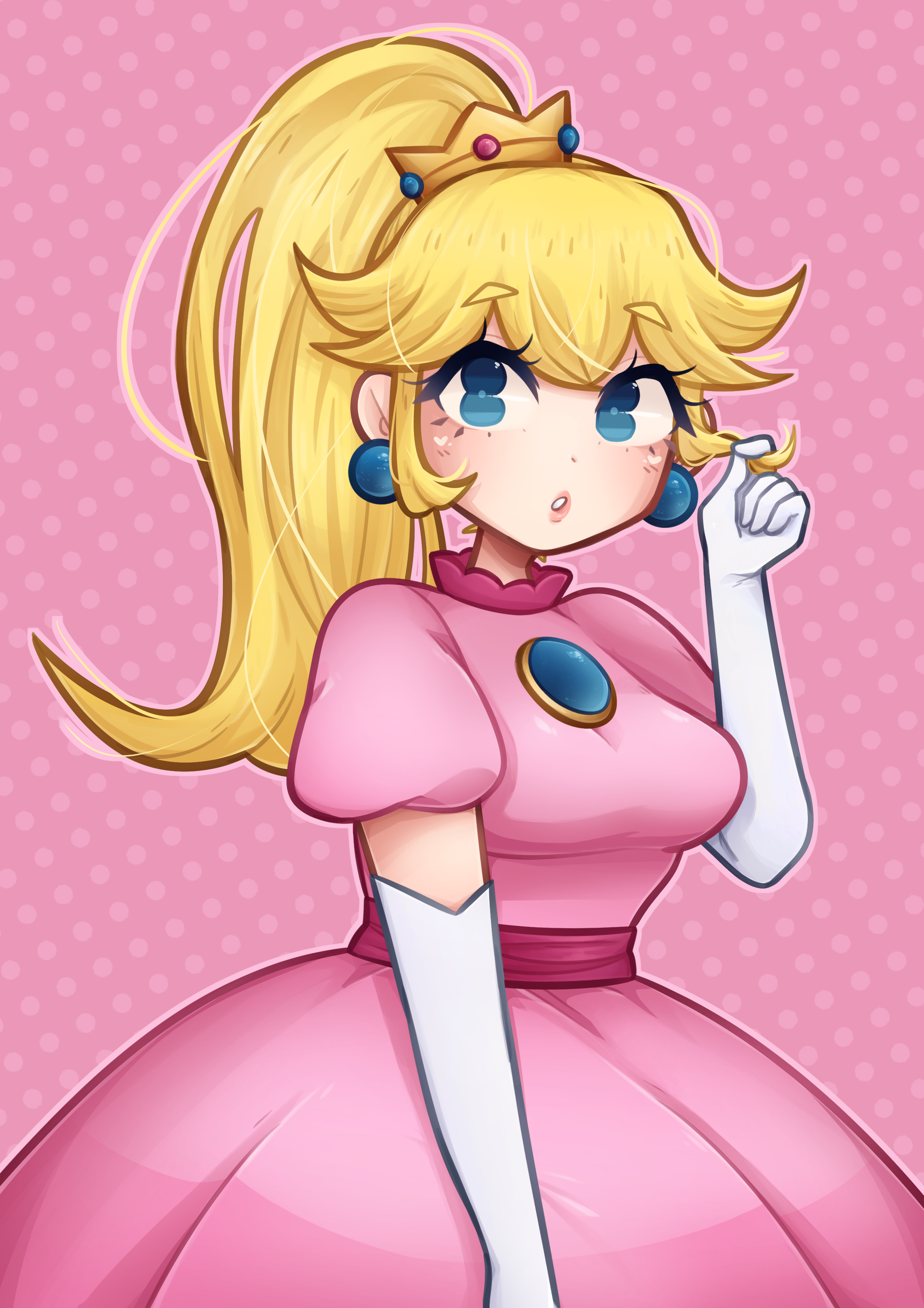 Princess Peach Background Wallpaper