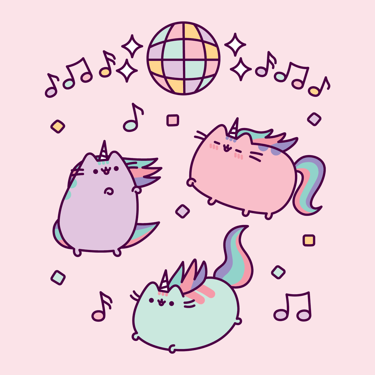 Background Pusheen Wallpaper