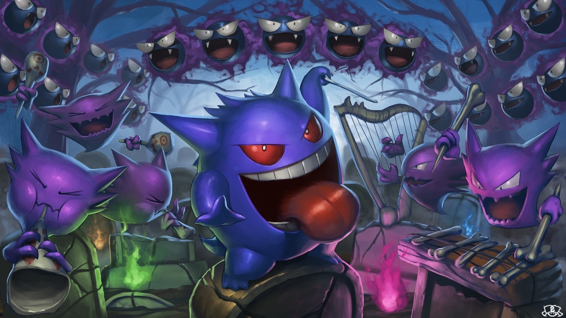 Gengar Desktop Wallpaper