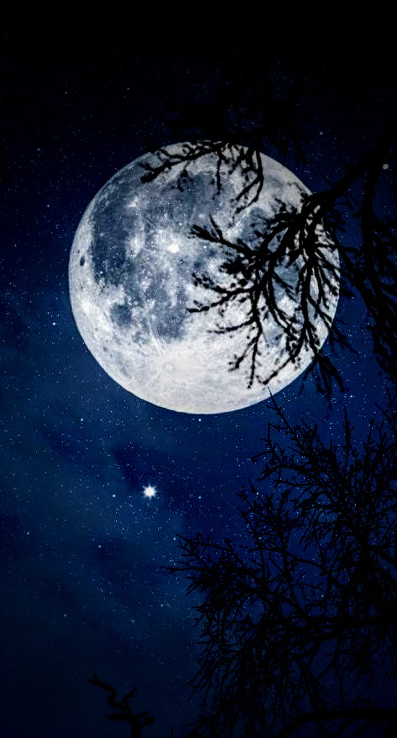 Background Moon Wallpaper