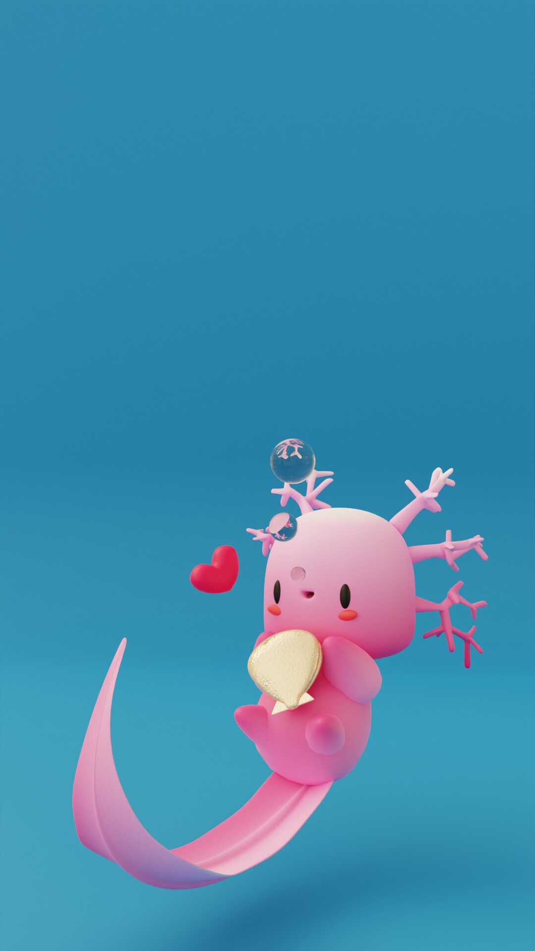 Background Axolotl Wallpaper