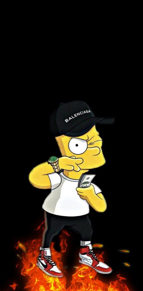 Background Bart Simpson Wallpaper