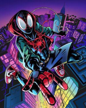 Spider Punk Background Wallpaper