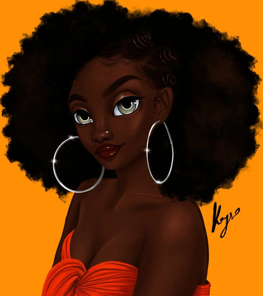 Background Black Girl Wallpaper