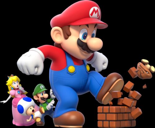 Background Mario 4K Wallpaper