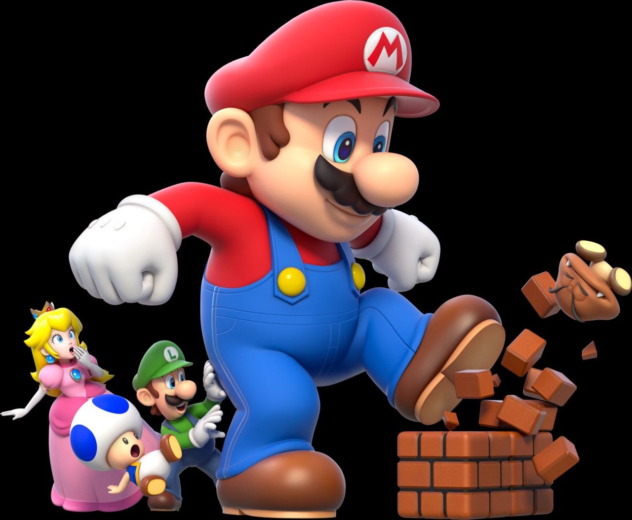 Background Mario 4K Wallpaper
