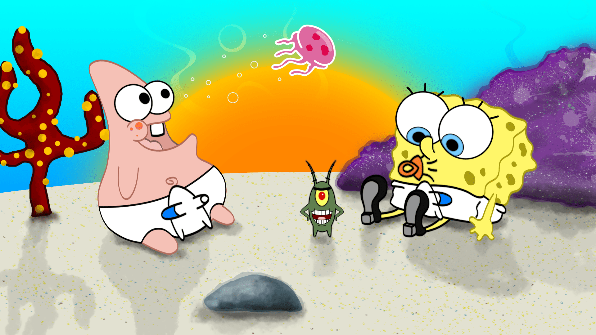 Spongebob And Patrick Desktop Wallpaper