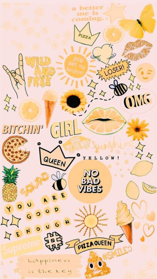 Background Yellow Aesthetic Wallpaper