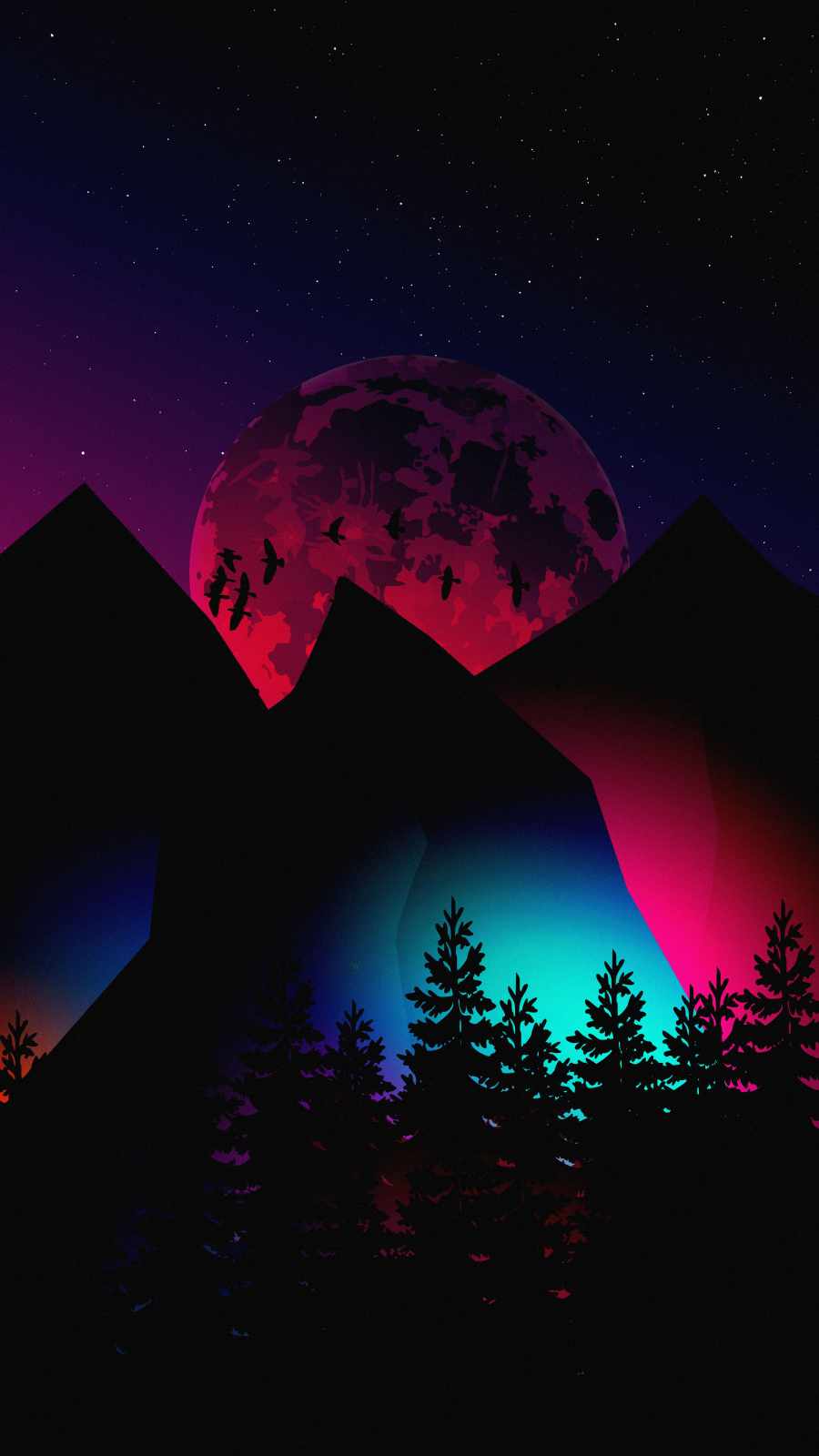 Background Moon Wallpaper