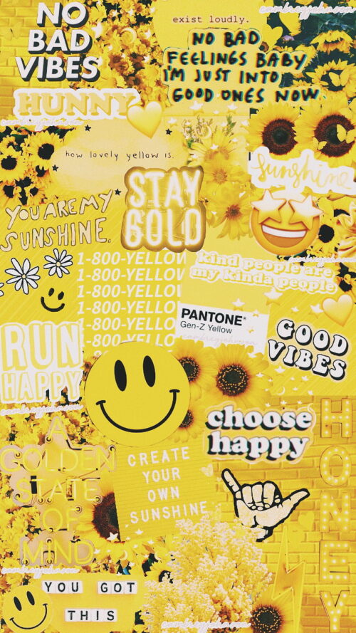 Background Yellow Aesthetic Wallpaper
