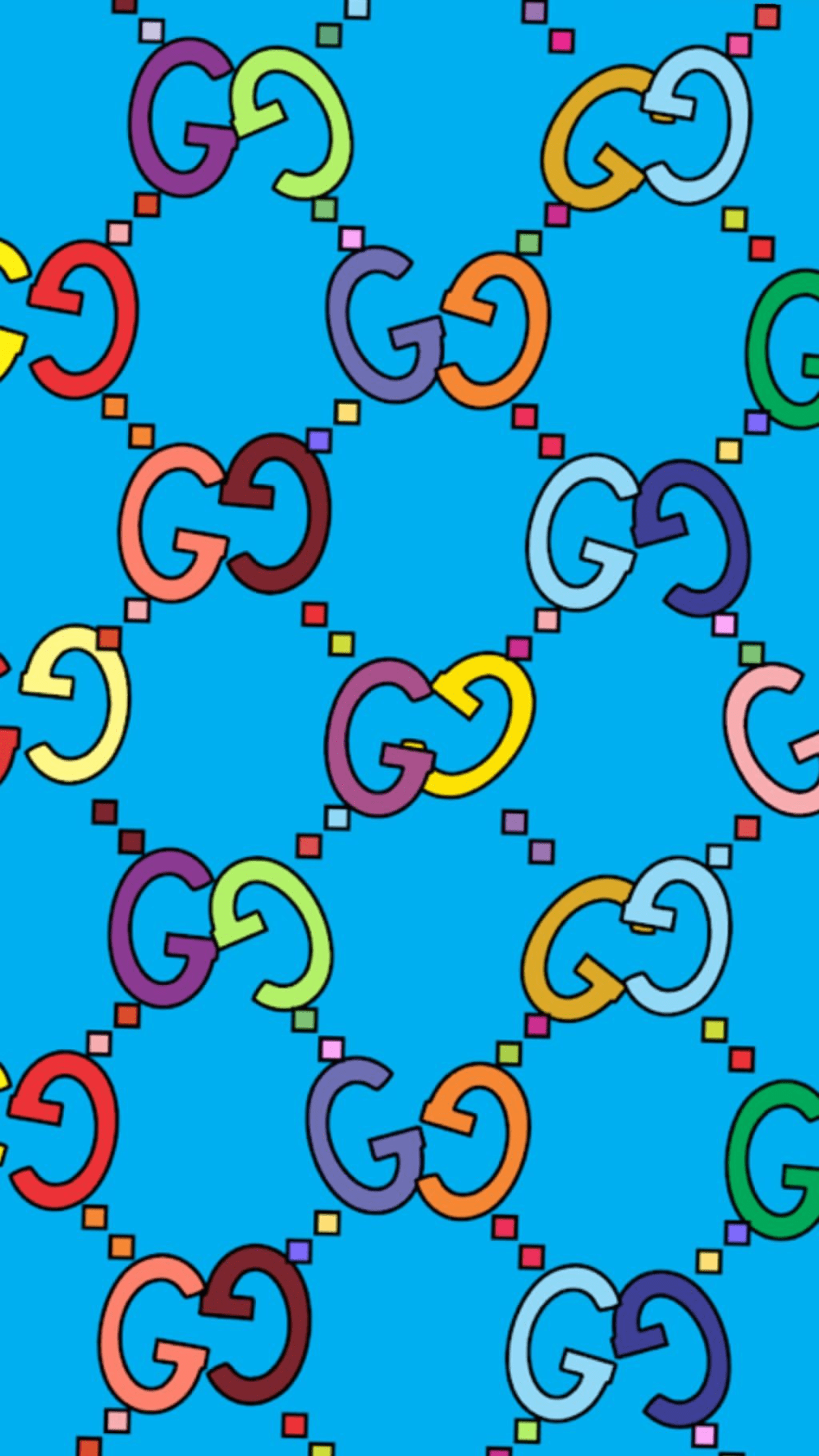 blue gucci wallpaper