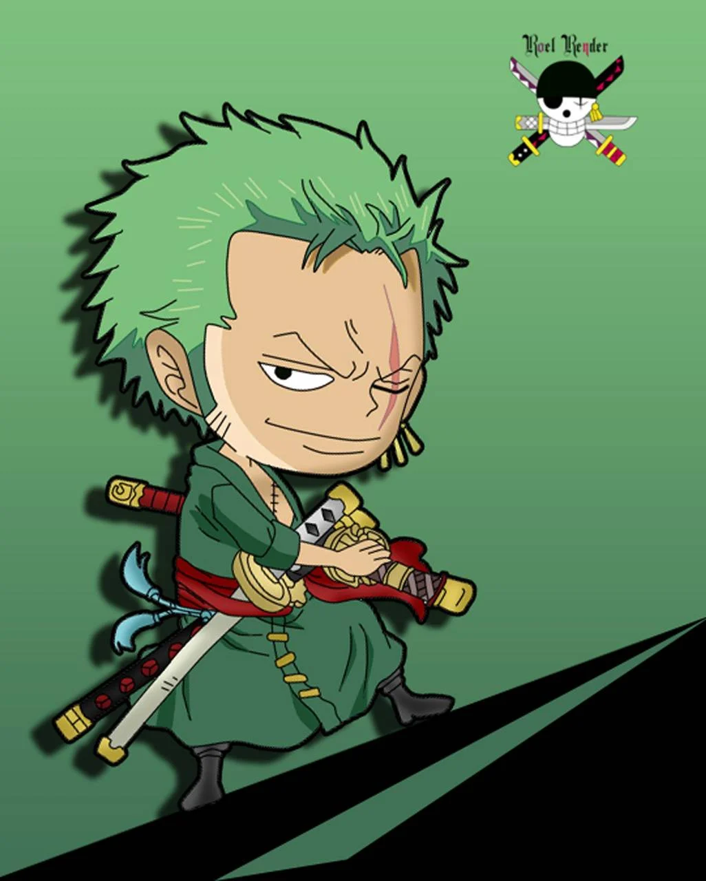 Background Zoro Wallpaper