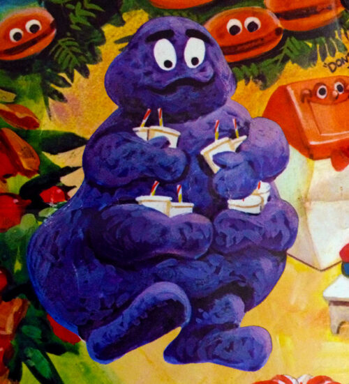 Background Grimace Wallpaper