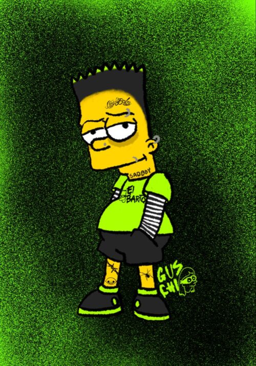 Background Bart Simpson Wallpaper