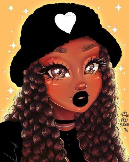 Black Girl Background Wallpaper