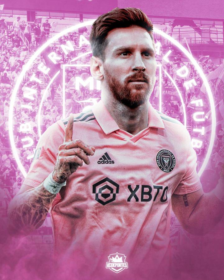 Background Messi Inter Miami Wallpaper