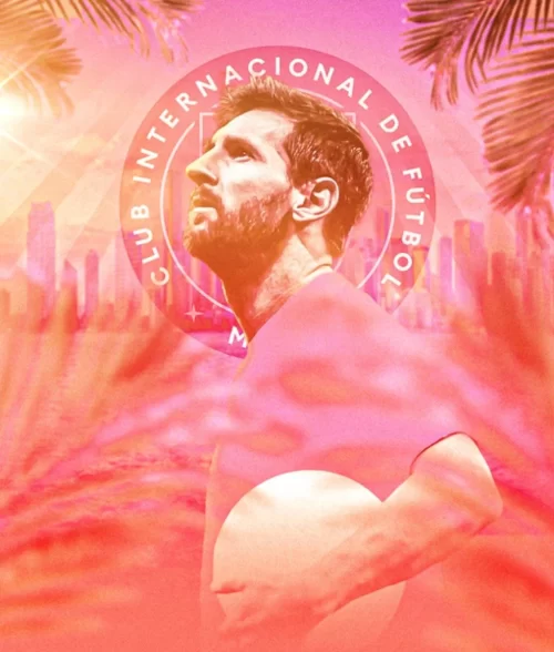 Background Messi Inter Miami Wallpaper