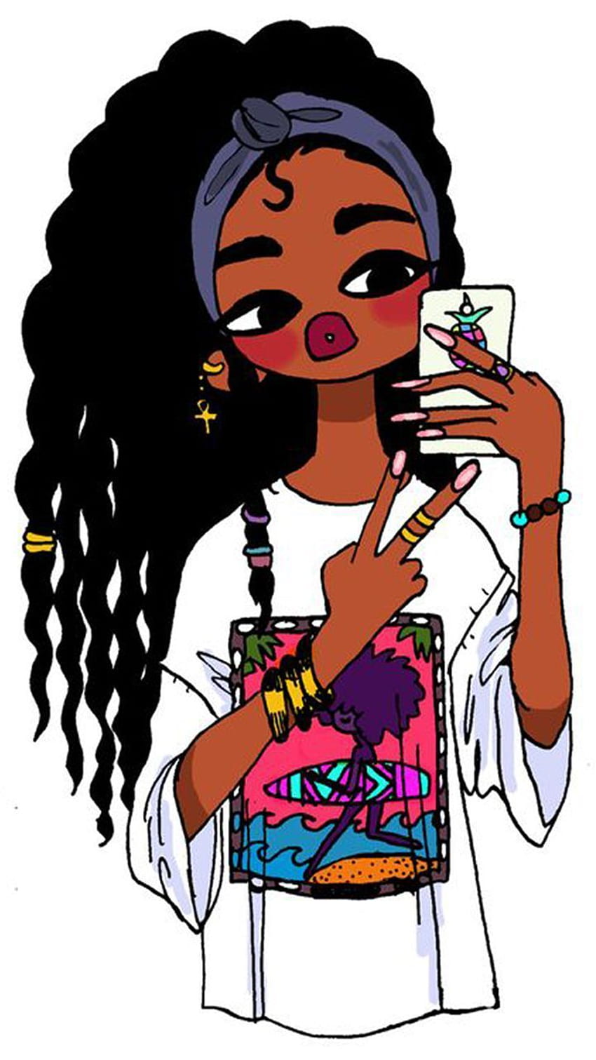Black Girl Background Wallpaper