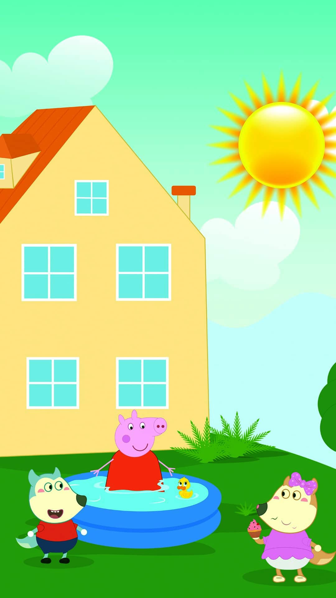 Peppa Pig House Wallpaper