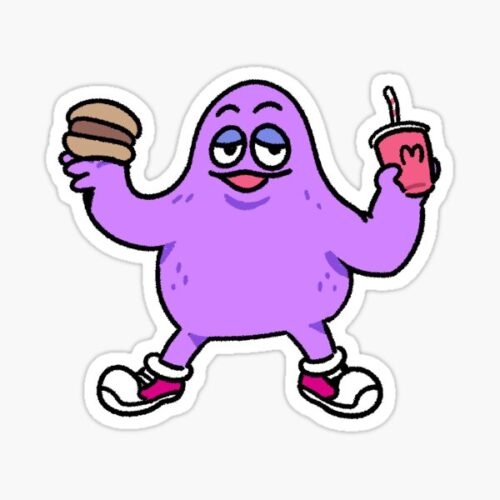 Background Grimace Wallpaper