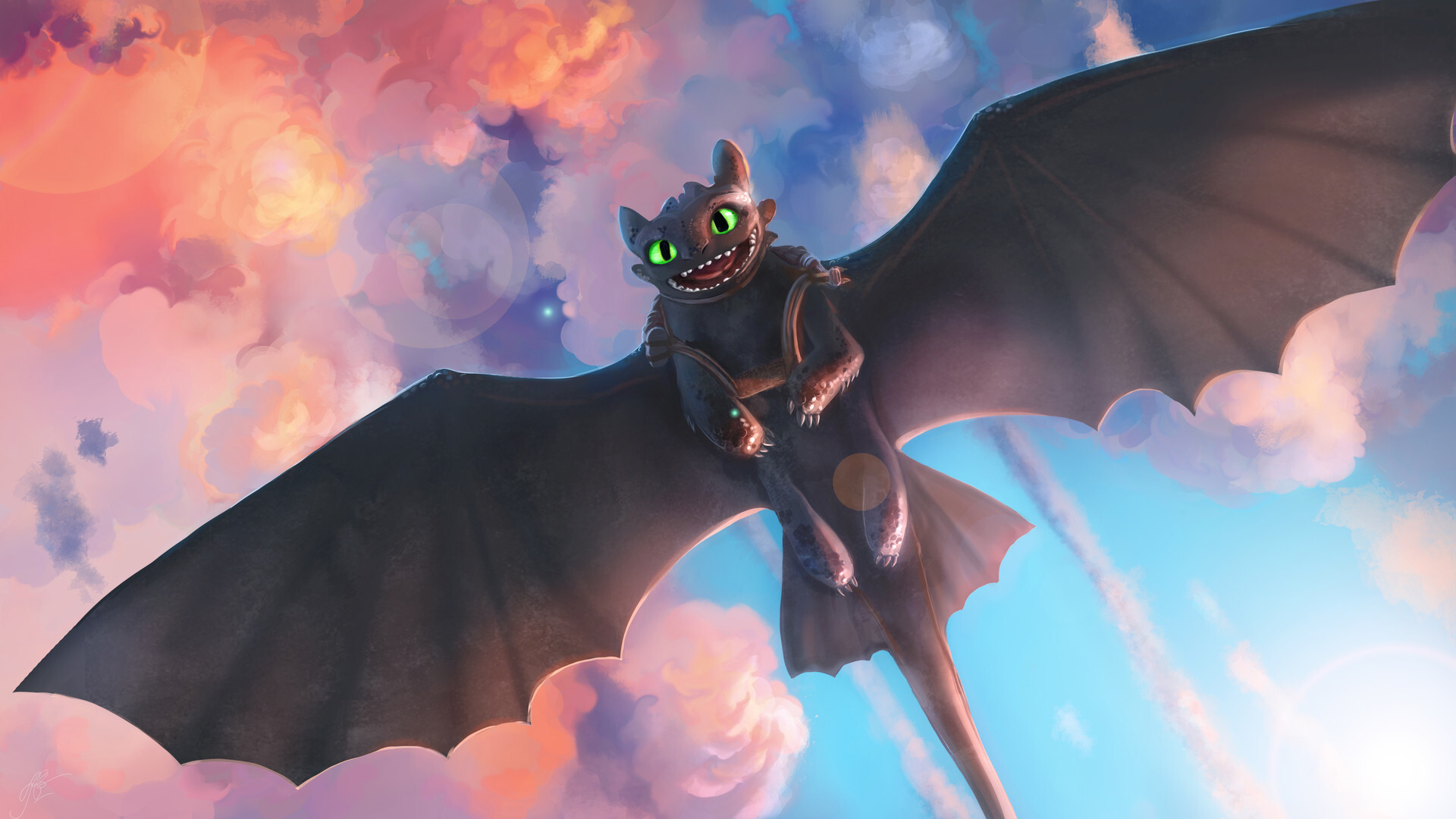 Toothless Desktop Wallpaper