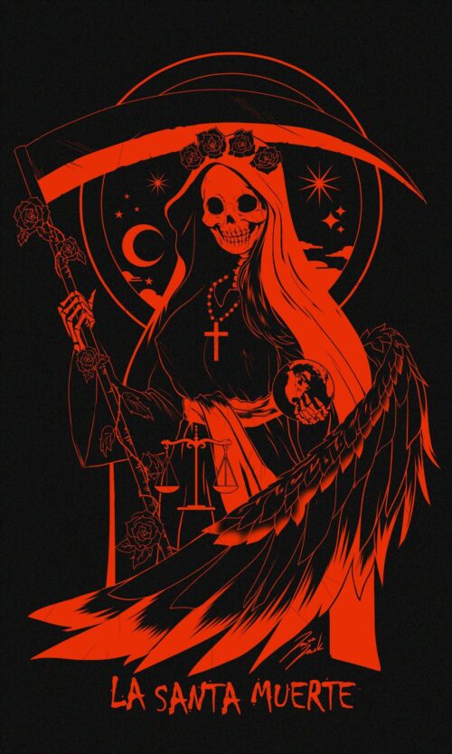 Santa Muerte Background Wallpaper