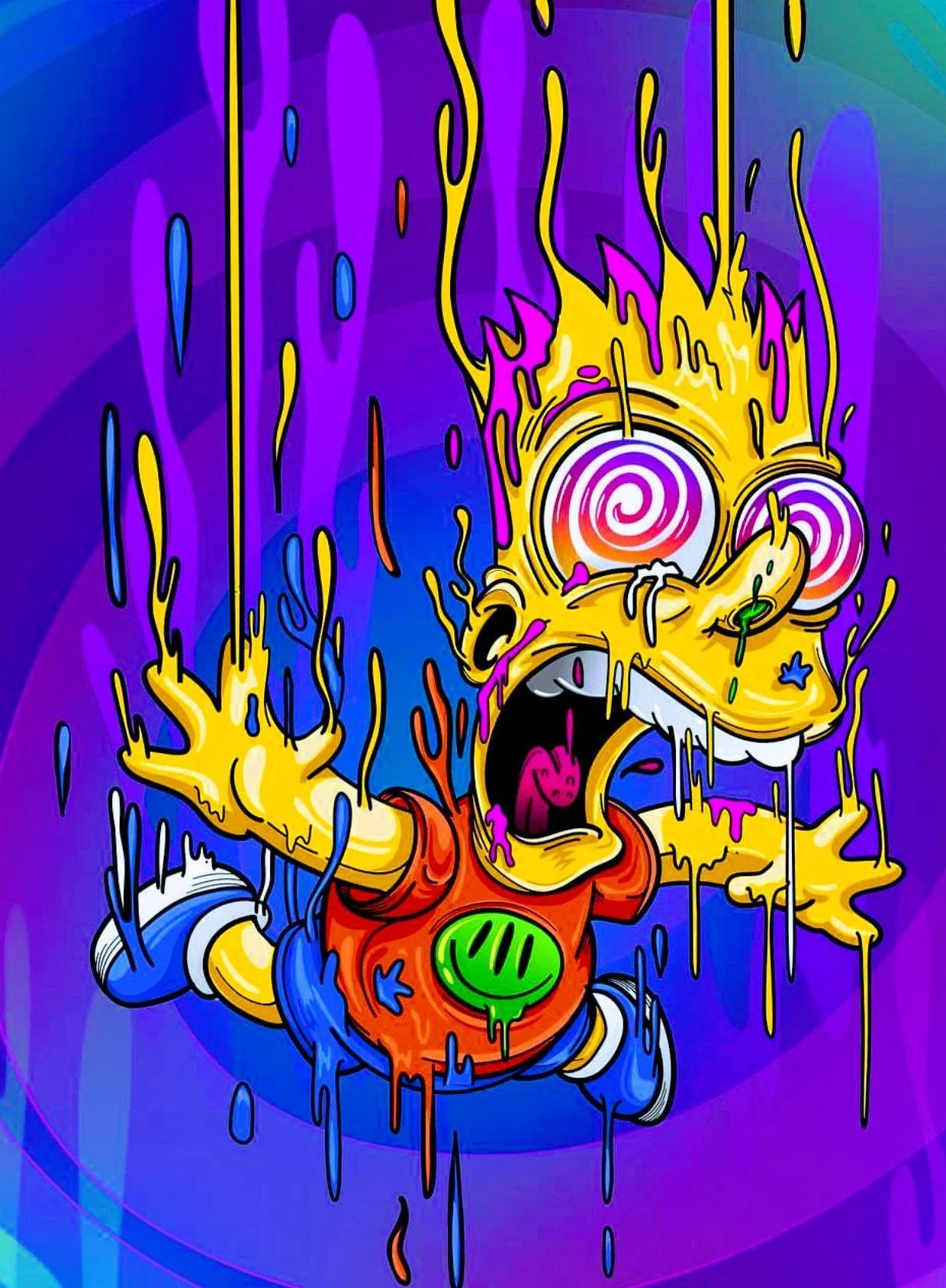 Background Bart Simpson Wallpaper