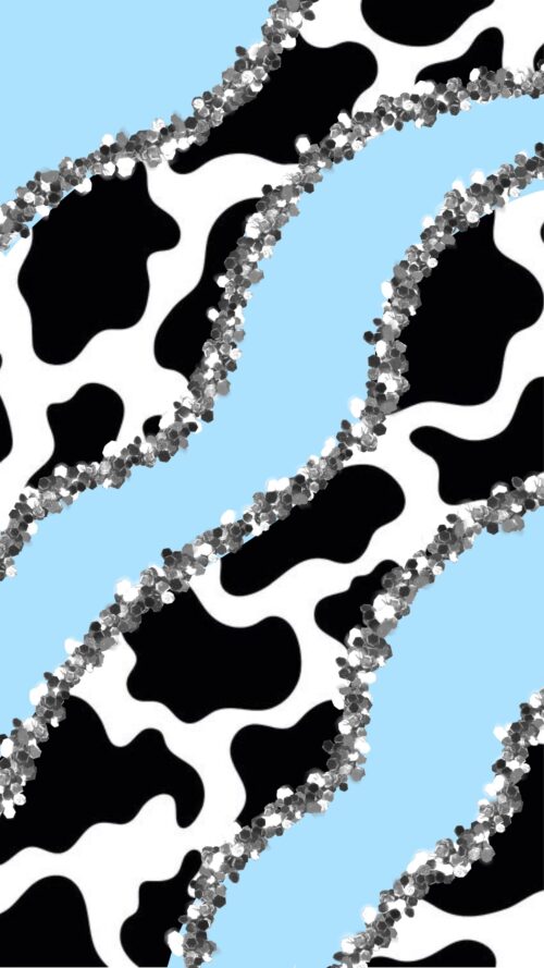 Cow Print Background Wallpaper