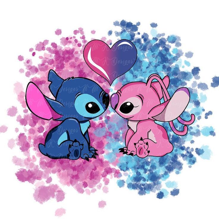 Stitch And Angel Wallpaper