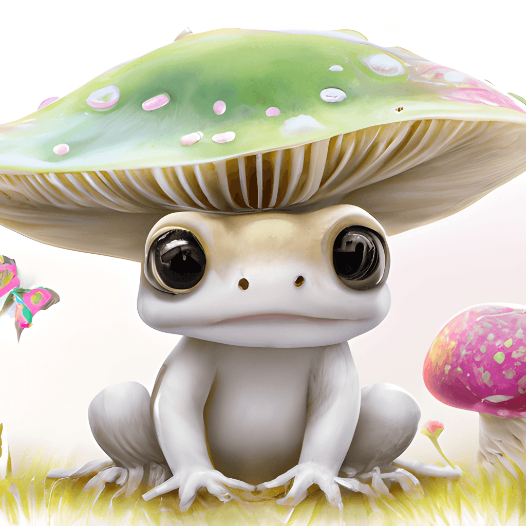 Background Cute Frog Wallpaper